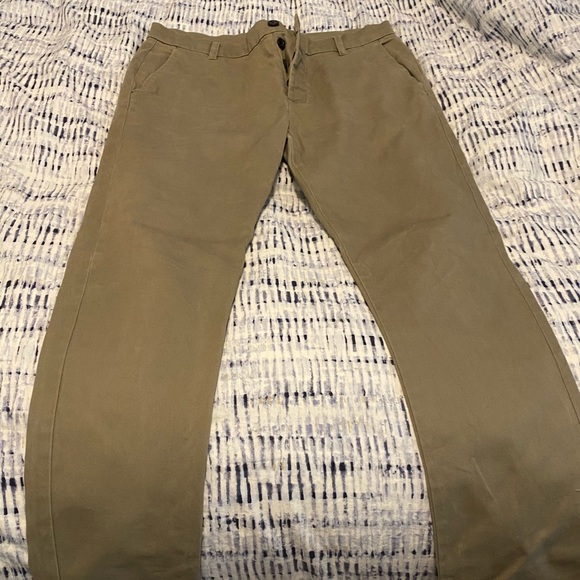 Topman Stretch Slim Fit Chino (Olive, size 32x30) - Picture 2 of 5
